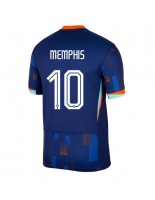 Holandsko Memphis Depay #10 Venkovní Dres ME 2024 Krátký Rukáv